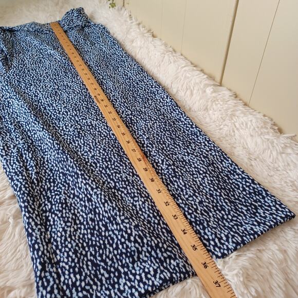 Michael Kors Women’s Wide Leg Cropped Dress Pants Navy with design-Sash belt 2X - Picture 10 of 11